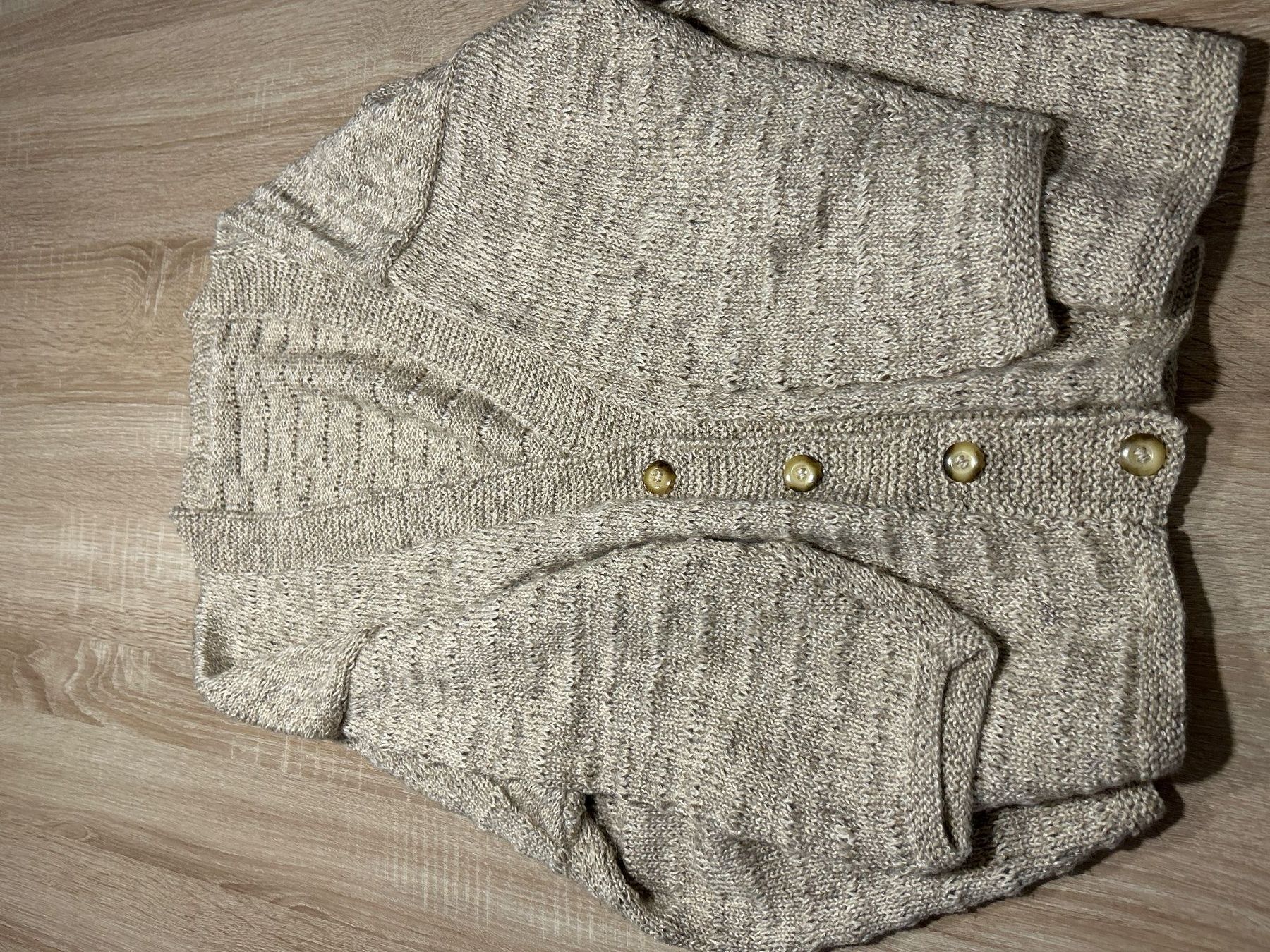 Giacche: Flauschige Strickjacke beige selbstgestrickt – Usato da Brunnen venduto da Nala2929 5
