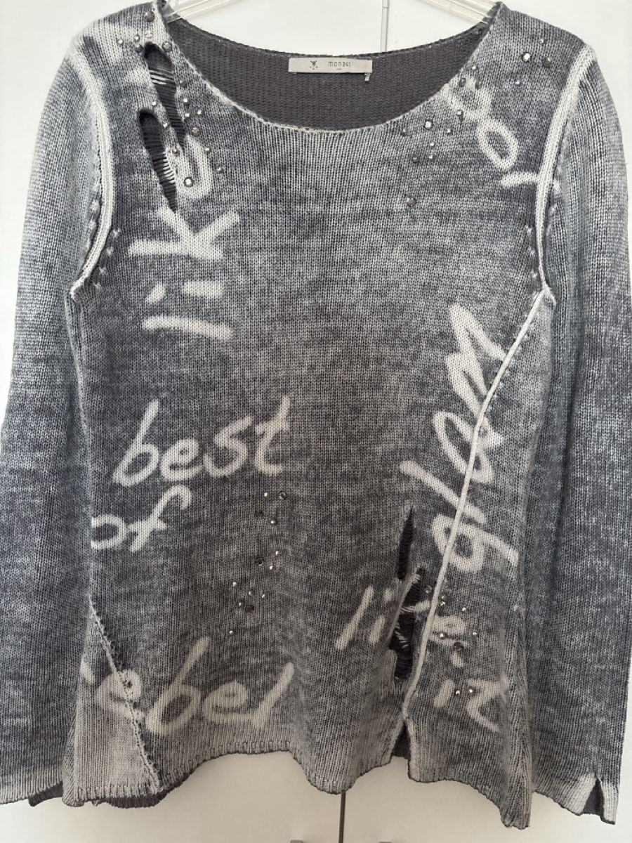 Monari Maglioni & Felpe: Pullover Monari grau gr.S – Usato da langenthal venduto da rundholz7