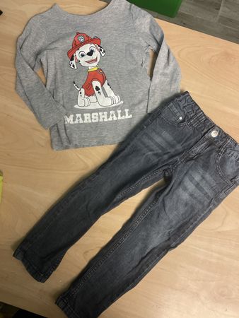 Paw Patrol Shirt C&A + Jeans, Gr.104