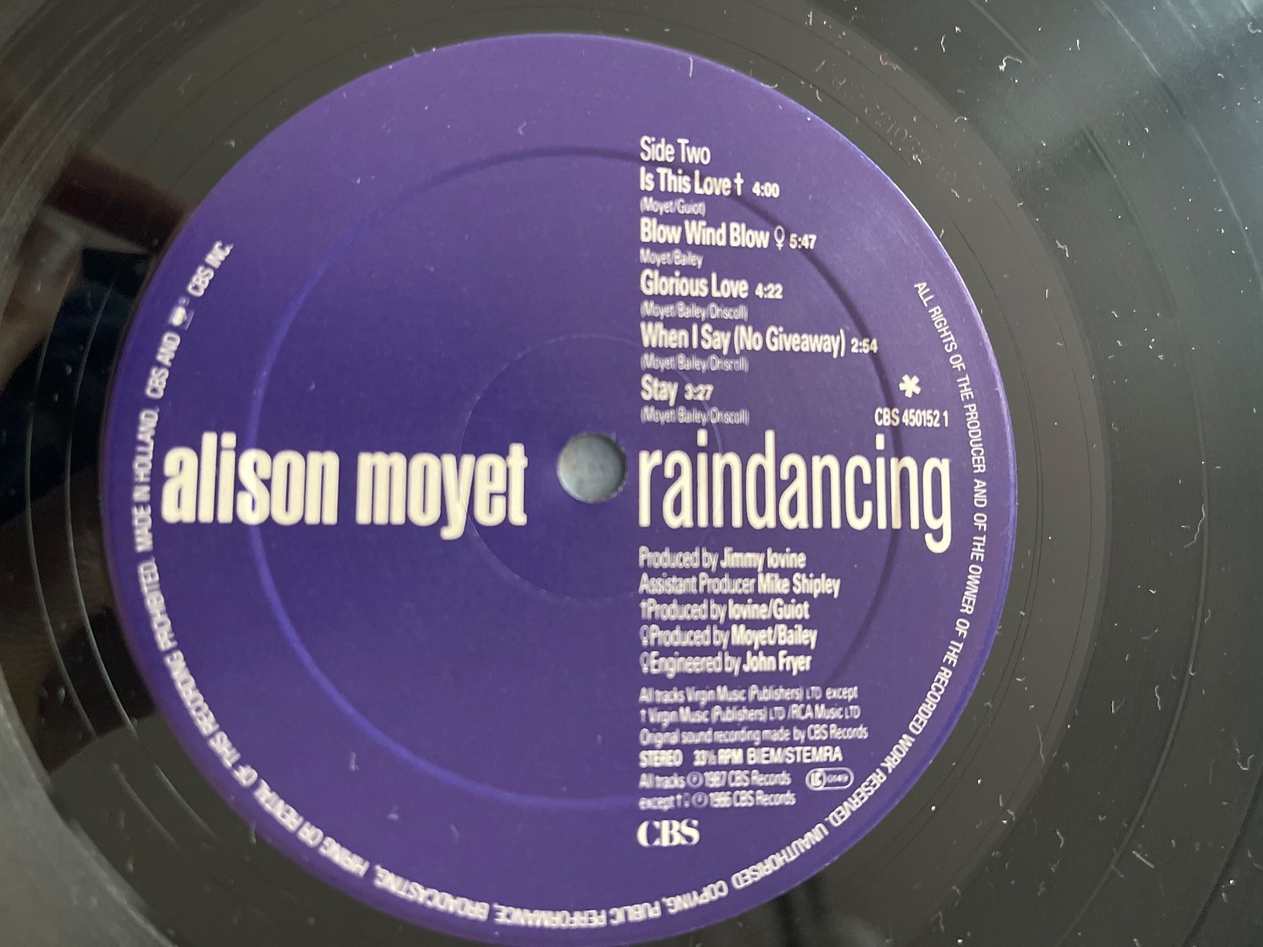 Dischi in vinile: A464/Alison Moyet Ra-ndancing – Usato da Frutigen venduto da Philippe_jsp 2