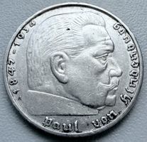 2 Reichsmark 1937 A Berlin – Hindenburg – Silber