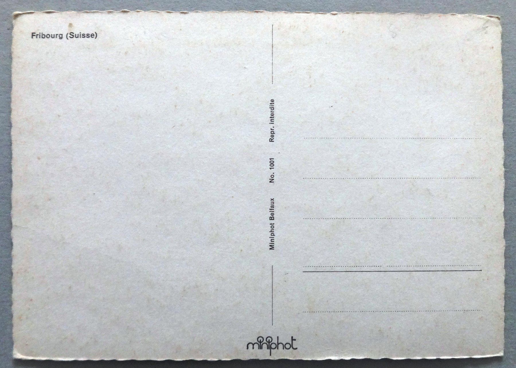 Cartoline postali: Fribourg – Usato da Fétigny venduto da Billy2miny 1