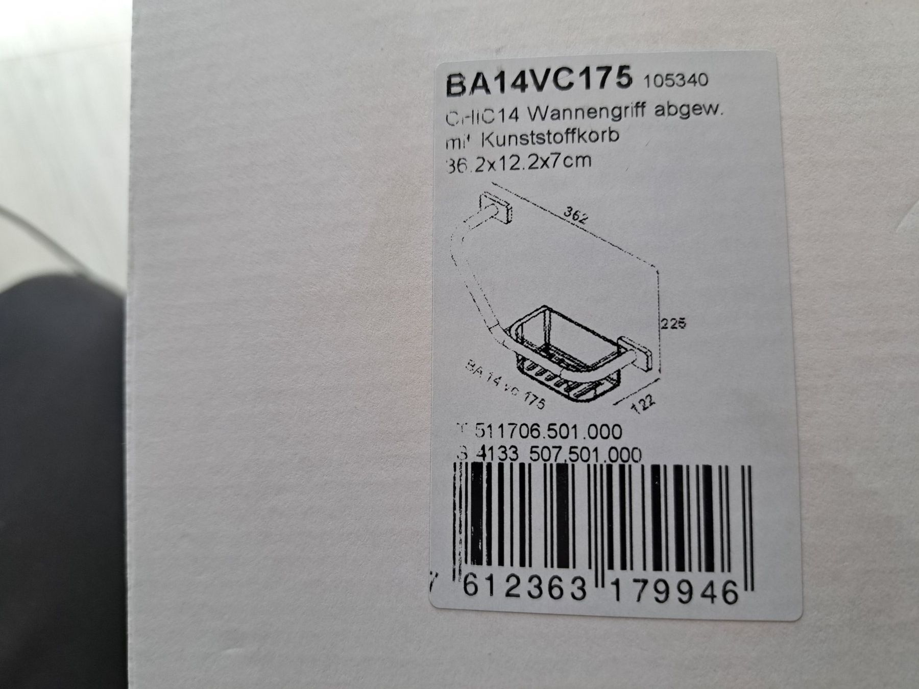Supporti a parete: Bodenschatz Wannengriff BA14VC175 – Nuovo e nell'imballaggio originale da Tegerfelden venduto da Spick67 2