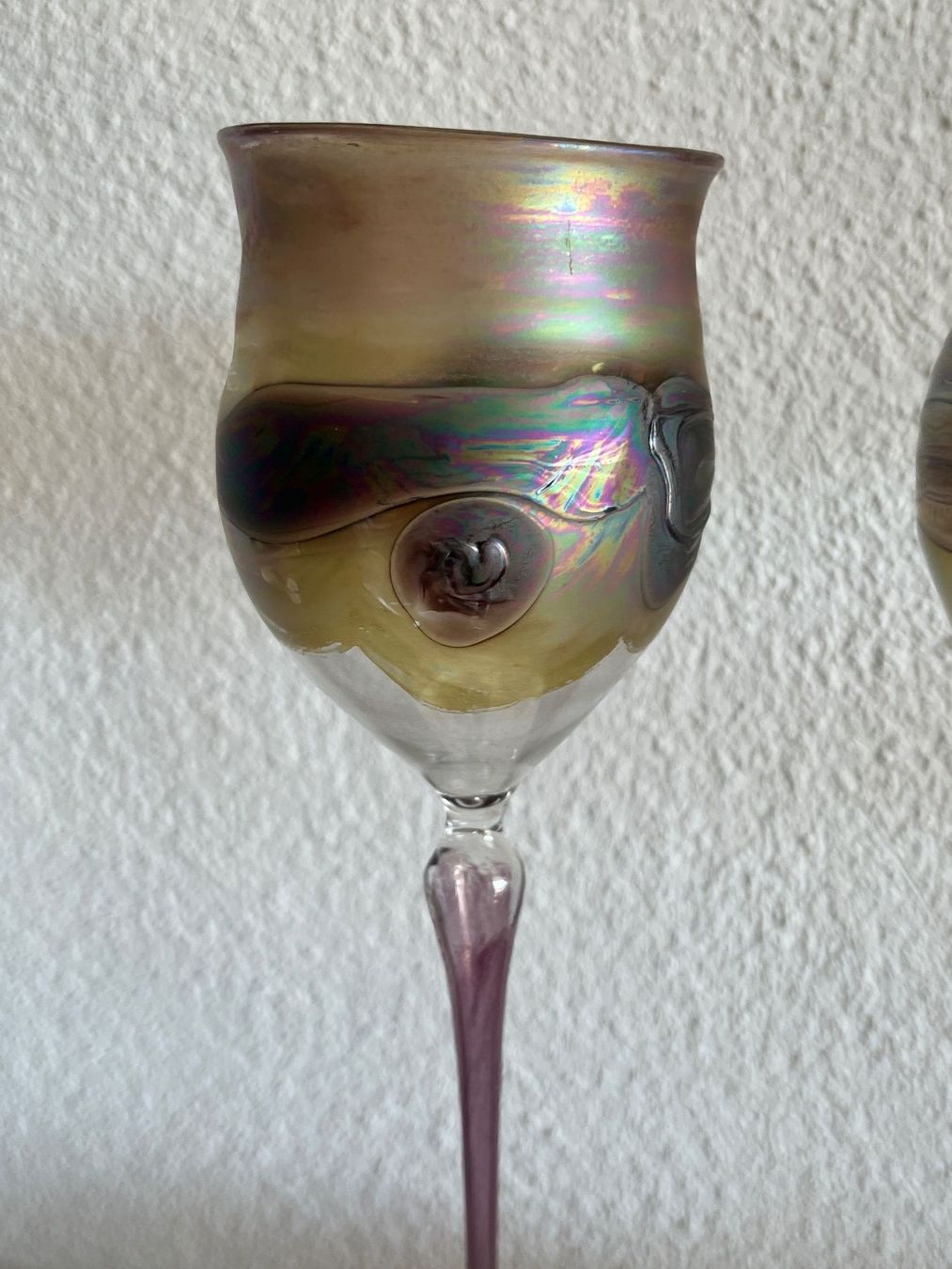Bicchieri: 2 edle Glas Pokale, signiert – Usato da Stetten AG venduto da Brissago25 3