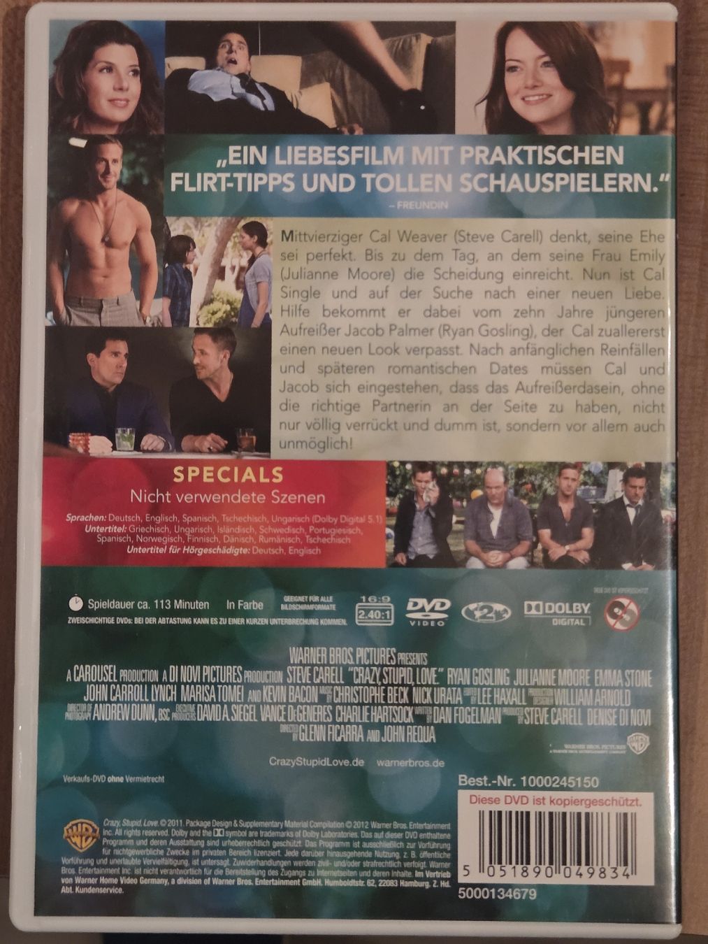 Tutti i DVDs: Crazy, Stupid, Love. DVD 107 – Usato da Dintikon venduto da Vexi 1
