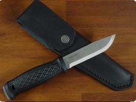 COUTEAU MORA GARBERG INOX + FOURREAU CUIR MORAKNIV