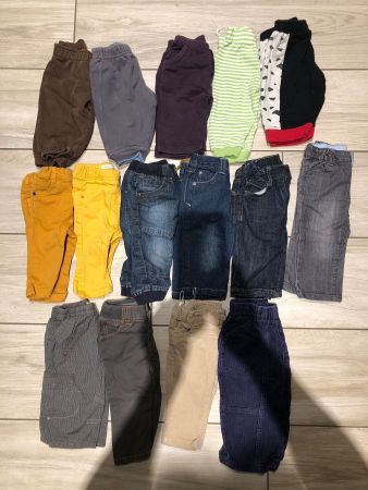 Kleiderpaket Gr 68, Hosen, 15 teilig