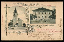 Trasadingen /Schaffhausen, Kirche und Sc