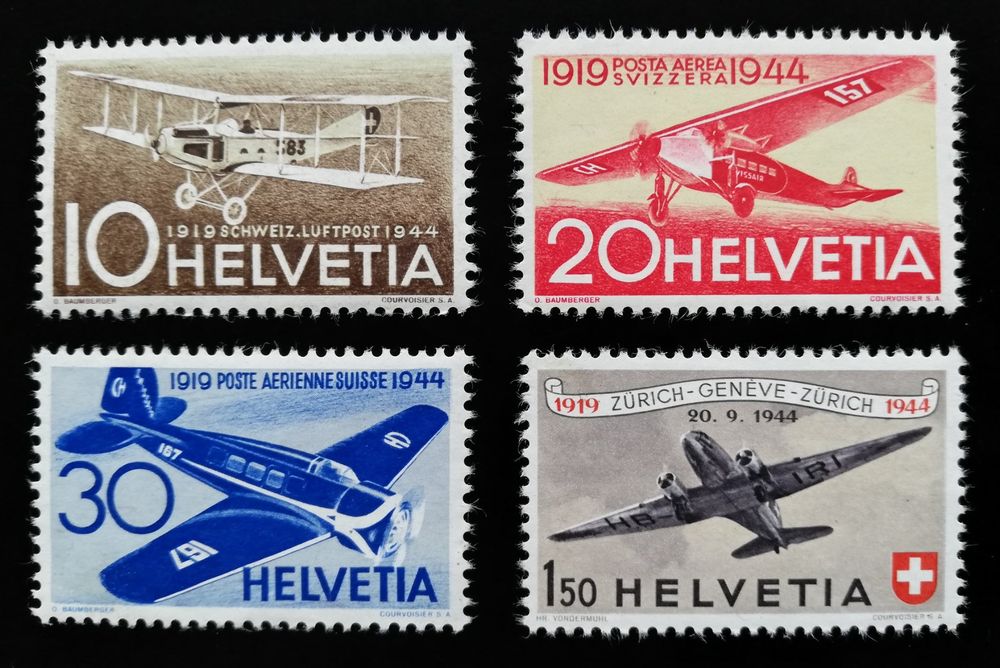 Serie Flugpost Gedenkausgabe 25 Jahre Flugpost 1944 ** (Neu (gemäss ...