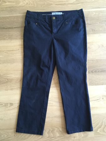 Street One Damen Sommer Stoff Hose Yulia BW dunkel blau 42