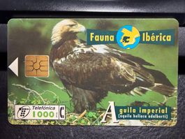 Telefonkarte Telefonica Fauna Iberica gebraucht