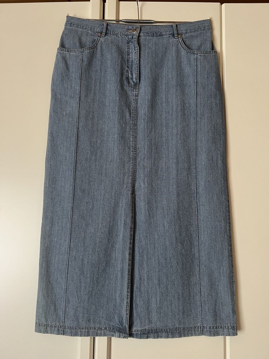Röcke: Jeansrock lang , hellblau – Neu (gemäss Beschreibung) aus Betschwanden von Dognose