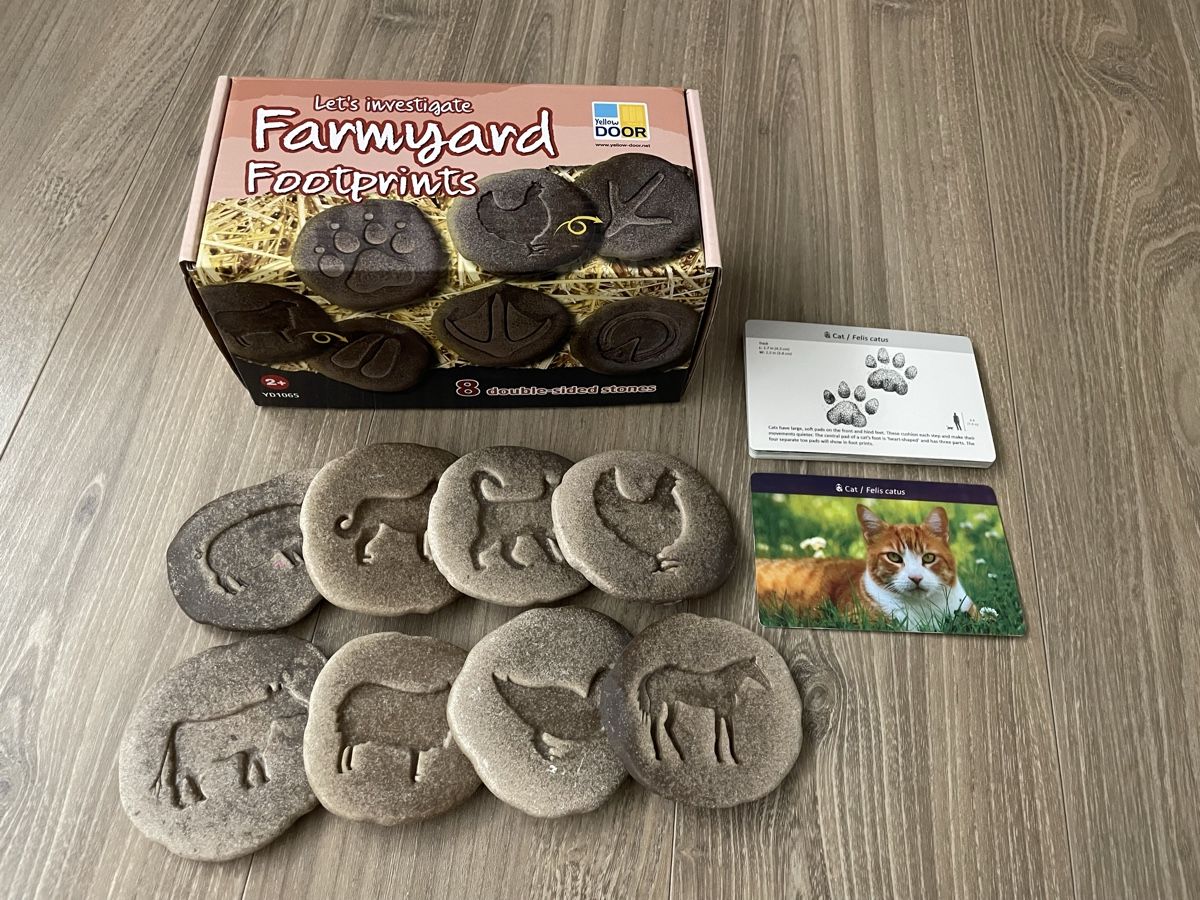 Yellow door - Jeu éducatif empreintes ferme état neuf (Neu (gemäss ...