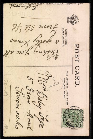 Cartes postales: Weihnachtsmann schüttet einen Sack Gesc – D'occasion à Berlin par bartko-reher 1