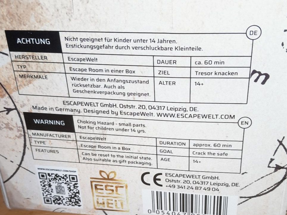 Giochi: Fort Knox Box - Escape Room im Miniaturformat – Nuovo e nell'imballaggio originale da Steffisburg venduto da FutureOne 2