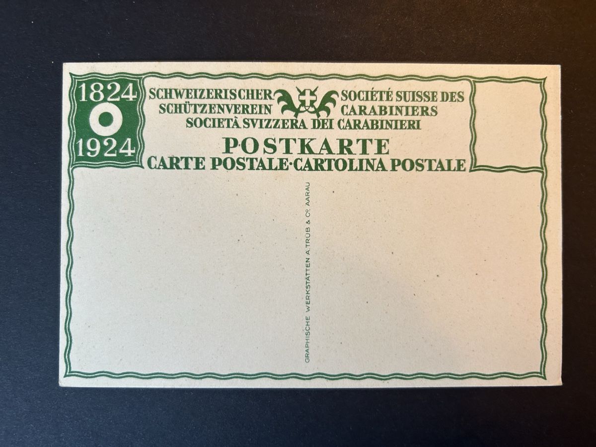 Cartoline postali: Schweizer Schützenverein 1924 – Usato da Fanas venduto da Alessio11 1