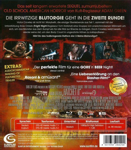 Tutti i DVDs: Hatchet II (Blu-ray) FSK-18 – Nuovo (secondo la descrizione) da Volketswil venduto da Fraese1 1
