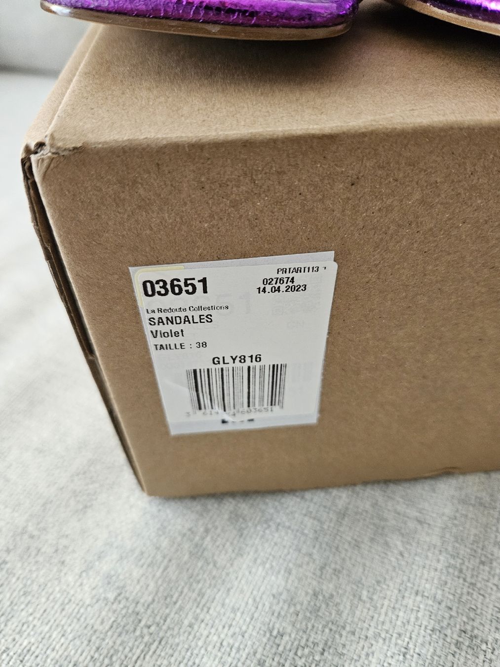 Scarpe da donna: Sandale violette – Nuovo e nell'imballaggio originale da Yverdon-les-Bains venduto da enzine 3