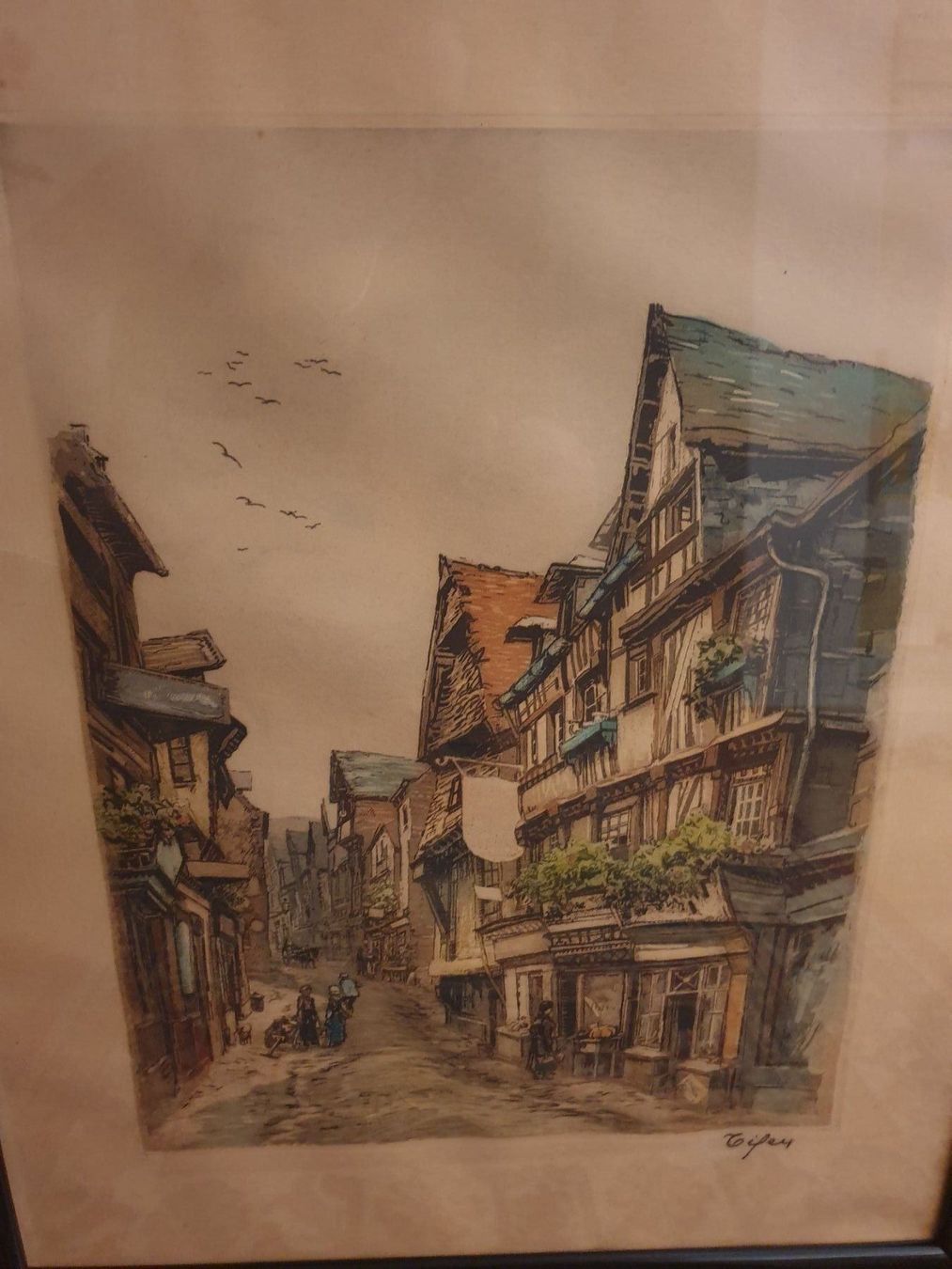 Gemälde: Alte Stadt / Nostalgie & Antike 60-48 cm – Neu (gemäss Beschreibung) aus Embrach von Alian1 4