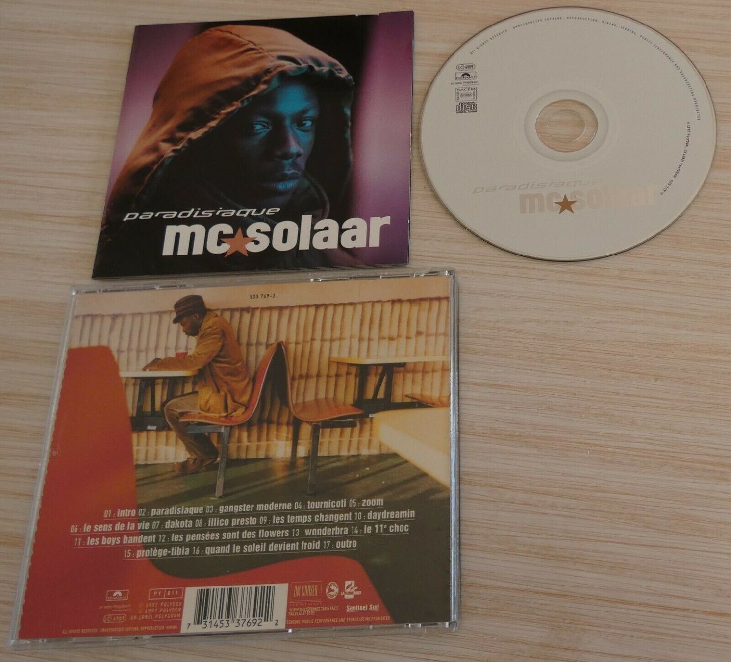CD: Mc Solaar - Paradisiaque                             ©'1997 – Usato da St. Gallen venduto da elk2021 1