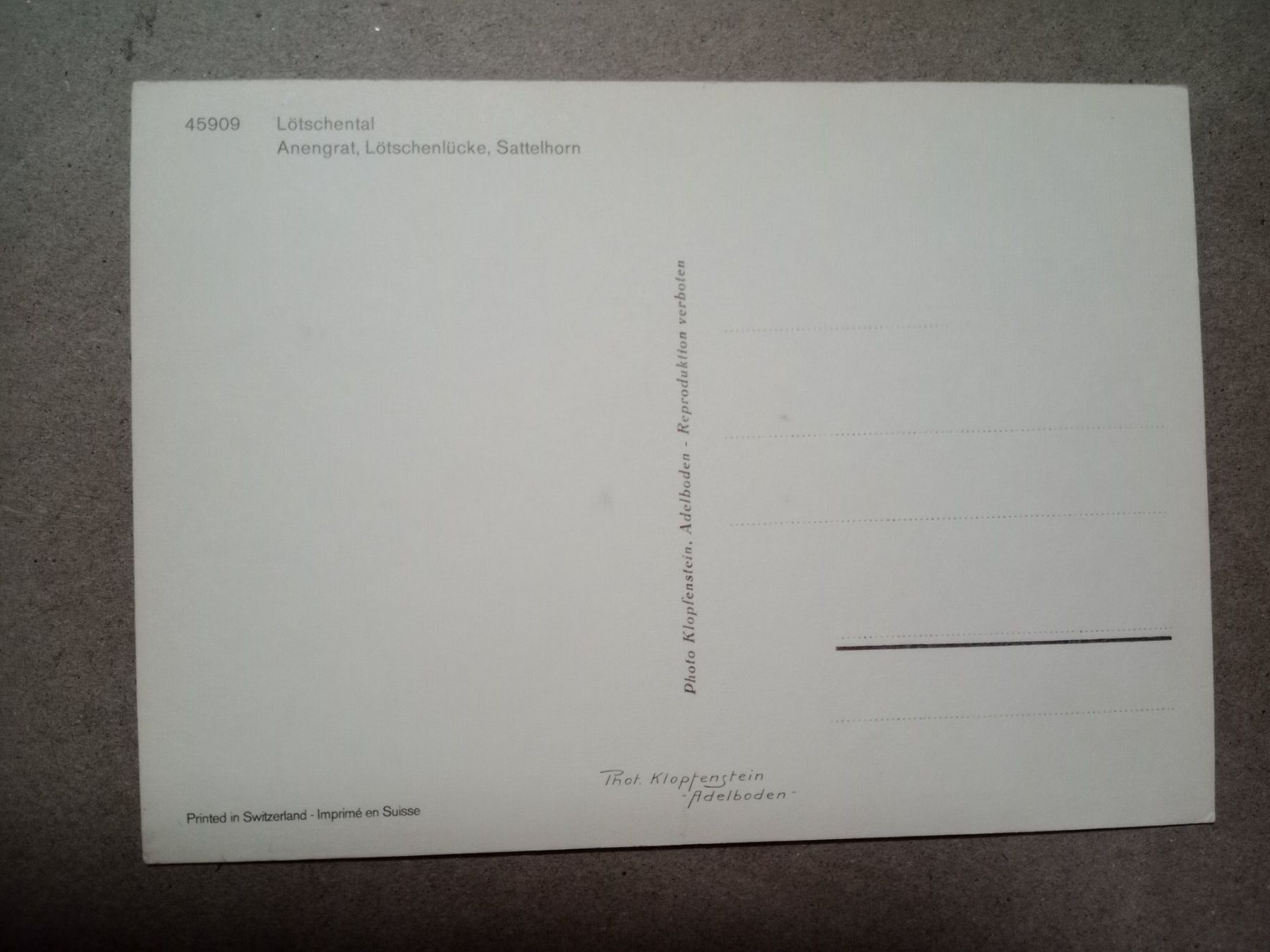Cartoline postali: Ak Vogelschau Lötschental Wallis – Usato da Küttigen venduto da Melisch1000 1