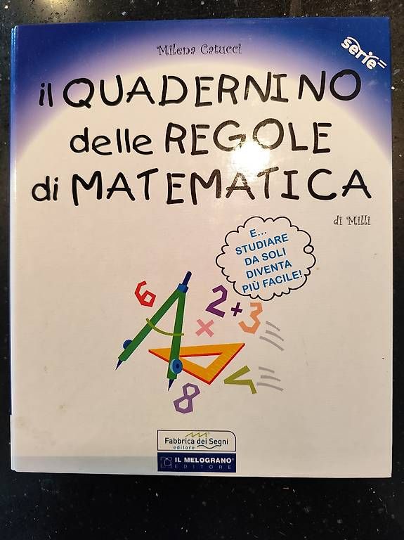Libri: Quadernino delle regole di matematica  – Usato da Pregassona venduto da pce_xm2t 3