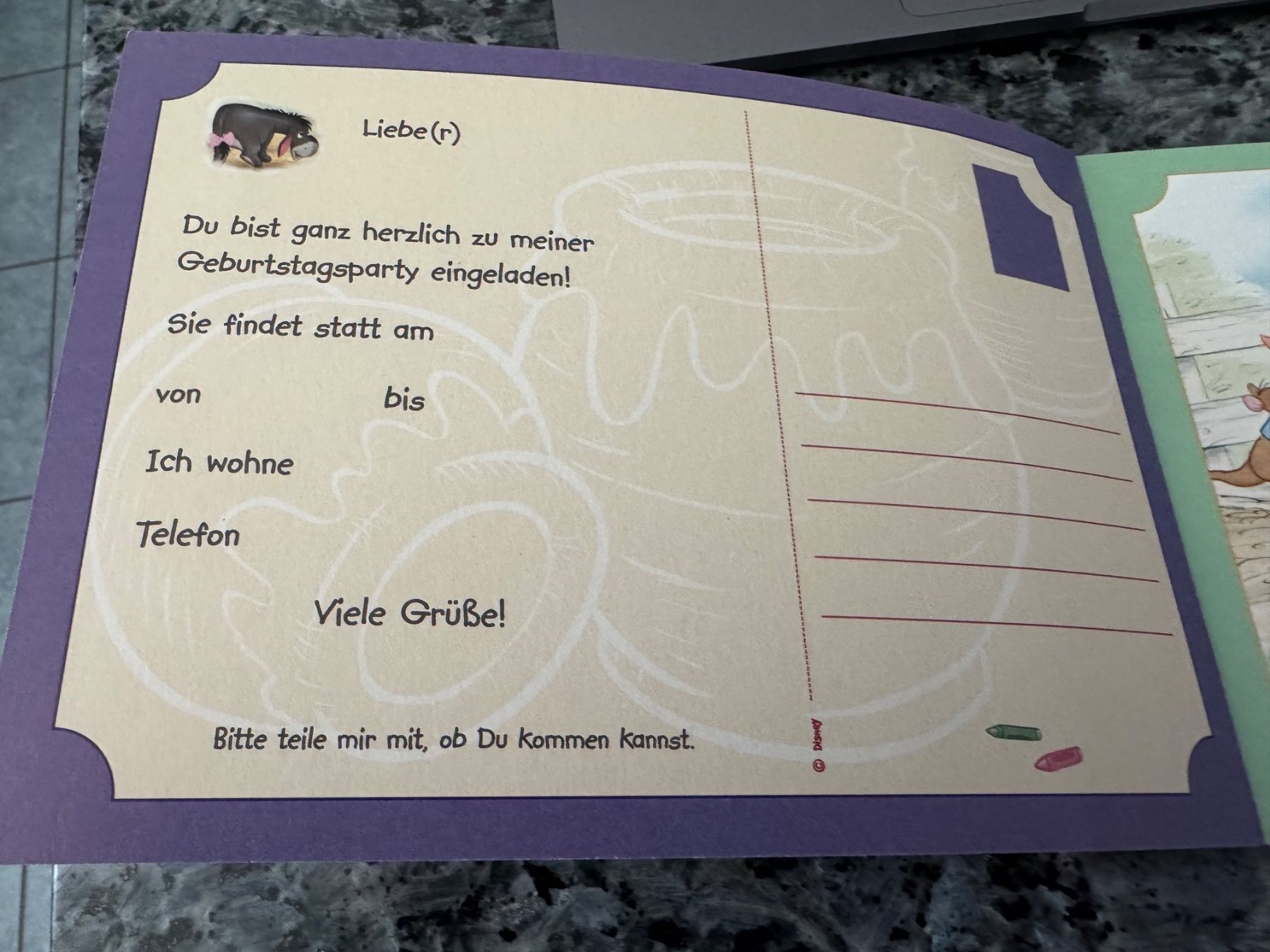 Bücher: Postkartenbuch Winnie Pooh neu – Neu (gemäss Beschreibung) aus Bronschhofen von pgds 6