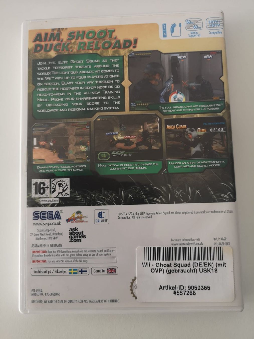 Giochi: Ghost Squad (Wii) – Usato da Herisau venduto da Seyashop1 2