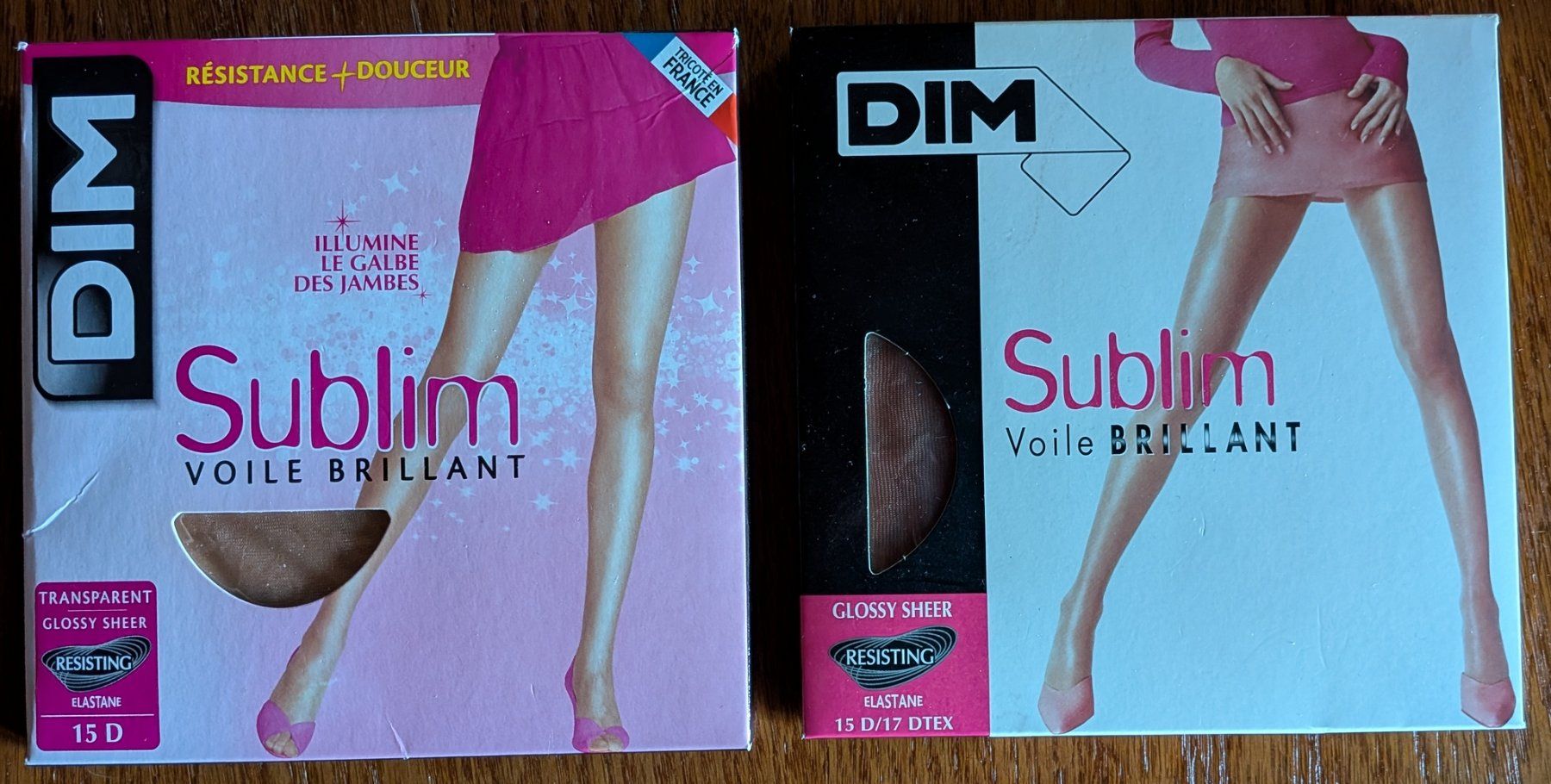 Dim Calze & Collant: Lot de -2- collants DIM, taille 3 – Nuovo e nell'imballaggio originale da Villariaz venduto da Mariejoconde