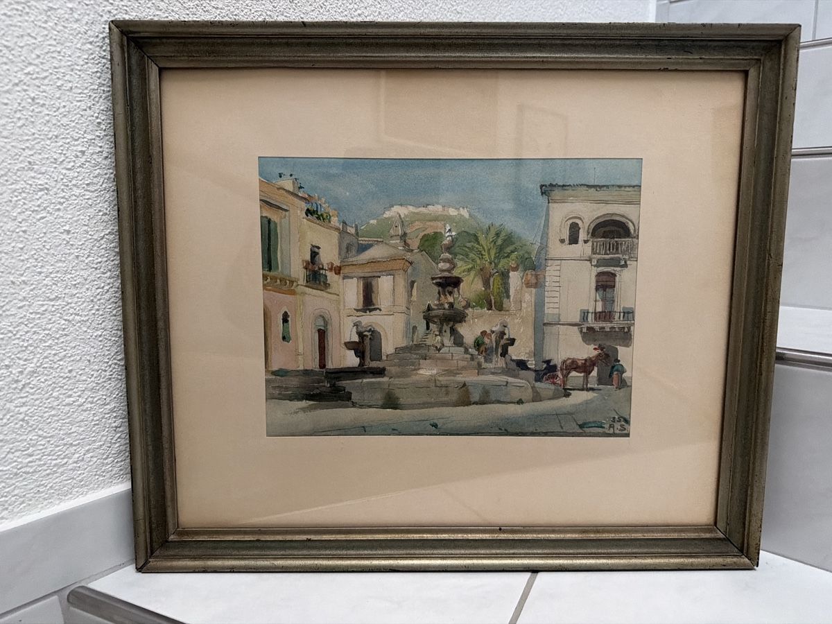 Dipinti: Gemälde, August Schmid, 1935. – Usato da Biberist venduto da Momo33 7