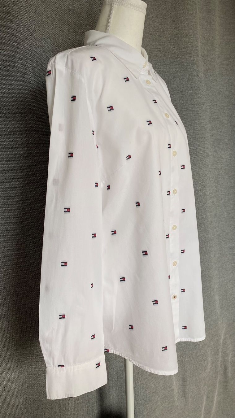Tommy Hilfiger Camicette: Tommy Hilfiger Hemdbluse aus Baumwolle Grösse L – Usato da Oberwil BL venduto da Leni-Mischi 2
