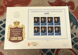 FDC Einschreiben Liechtenstein Grossbrief