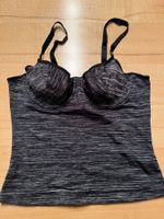 Schwarzes Bustier mit Bügel, Grösse S