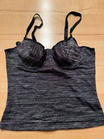 Schwarzes Bustier mit Bügel, Grösse S