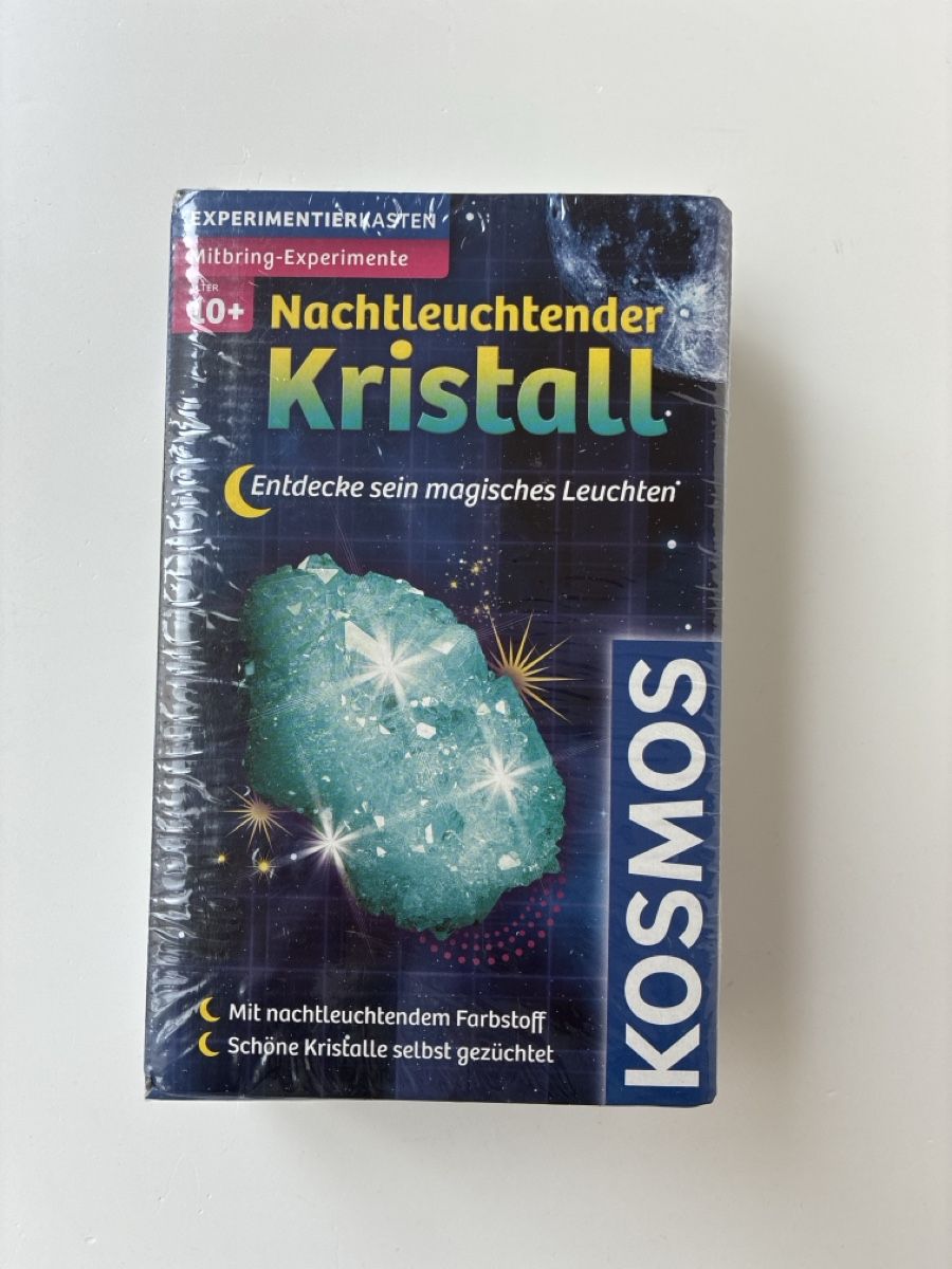 Kosmos Giocattoli: Experimentierkasten KOSMOS - Nachtleuchtender Kristall – Nuovo e nell'imballaggio originale da Lucens venduto da metaD