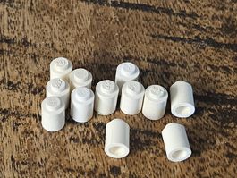 lego 3062old lot de 12 pièces White Brick, Round 1 x 1 -