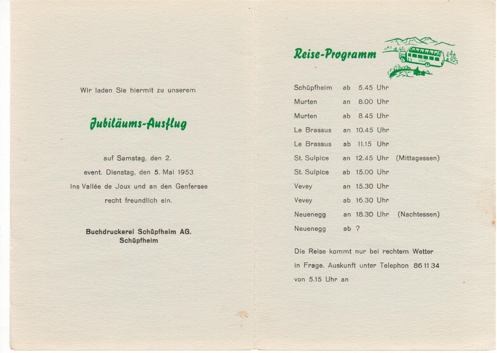 Documenti: 75 Jahre Entlebucher Anzeiger 1953 – Usato da Wolhusen venduto da Curver9 1