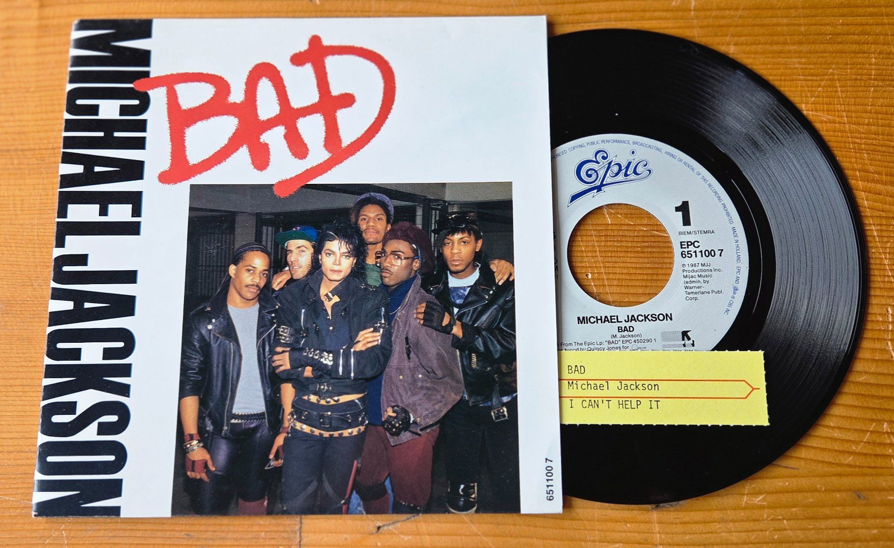 Schallplatten: MICHAEL JACKSON, Bad, 7" Single, TOP! – Neu (gemäss Beschreibung) aus Kreuzlingen von Cdschlumpf