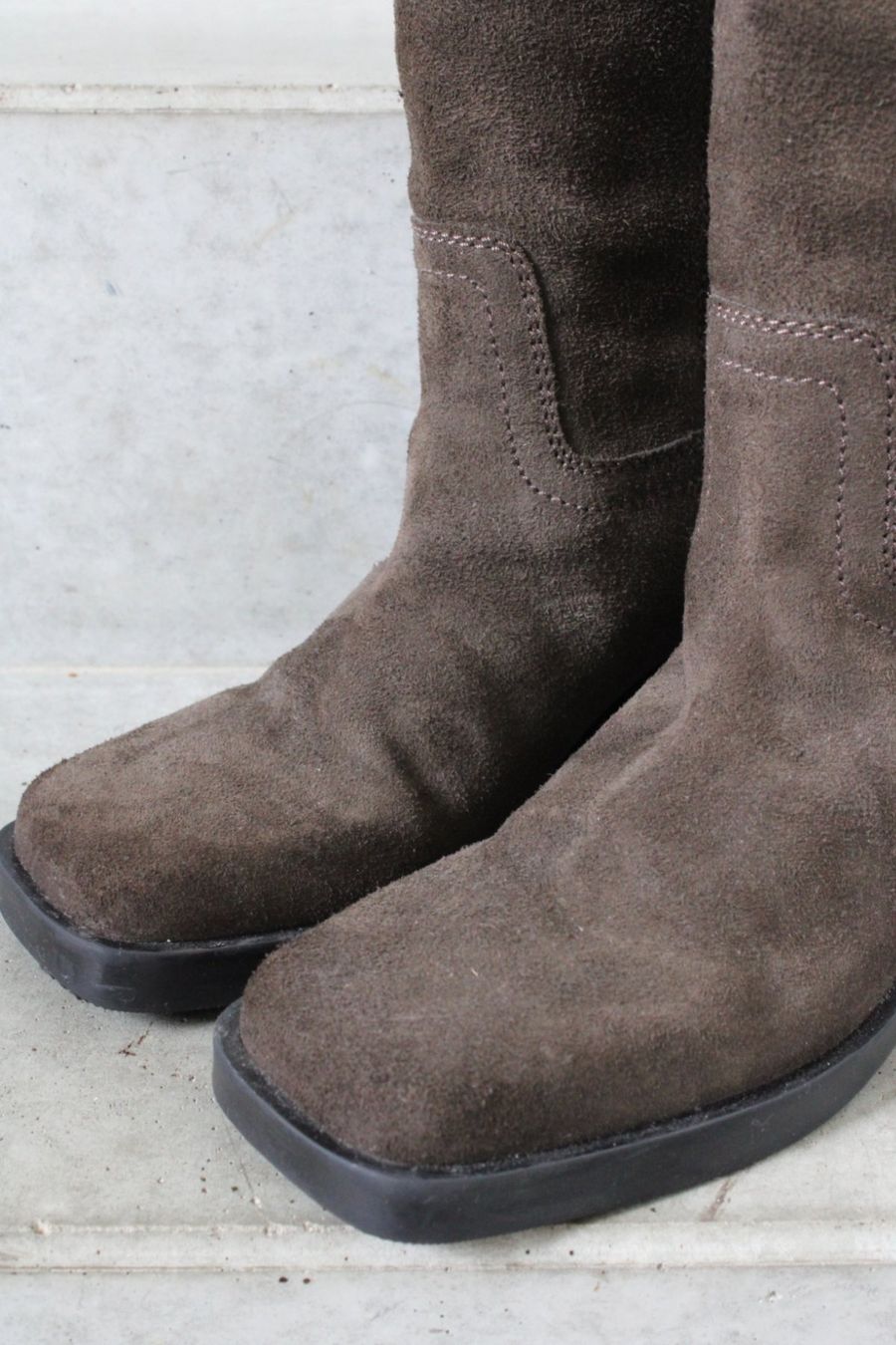 Zara Scarpe da donna: Zara Suede Leather Boots – Nuovo (secondo la descrizione) da St. Gallen venduto da look-twice 1