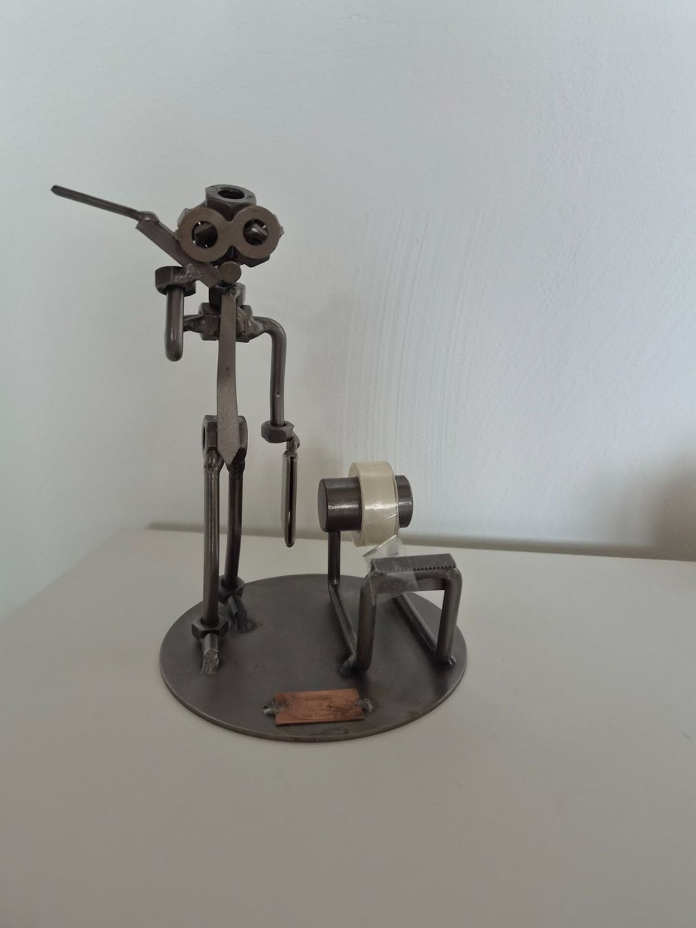 Statuette: Metallfigur Schraubenmännchen Geschäftsmann – Usato da Kloten venduto da soat