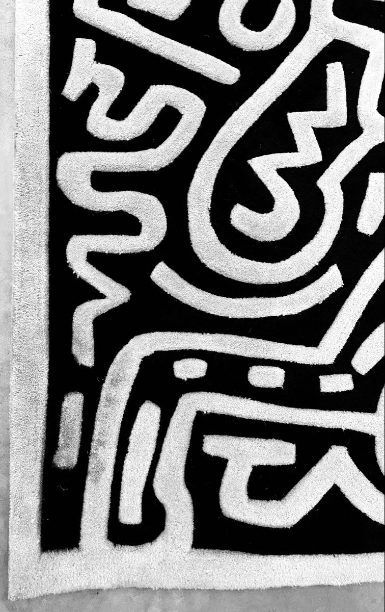 Teppiche: Rare tapis Keith Haring – Gebraucht aus Vétroz von Chrisbad60 3