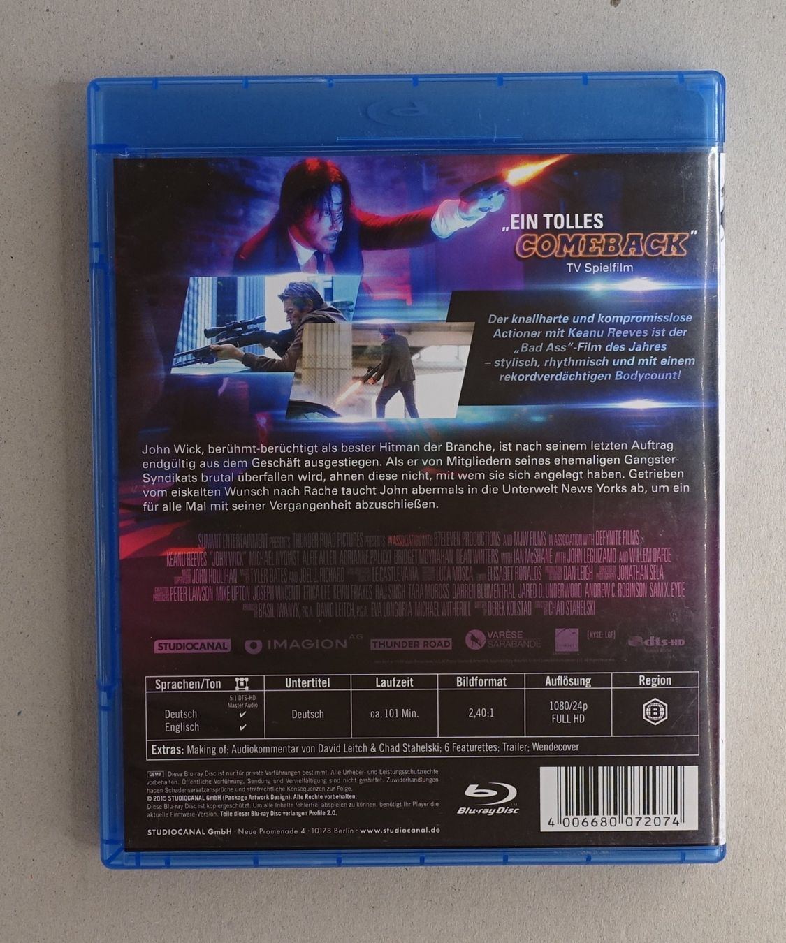 Tutti i DVDs: John Wick - Blu-ray mit Keanu Reeves – Usato da Sessa venduto da fraenklishop 1