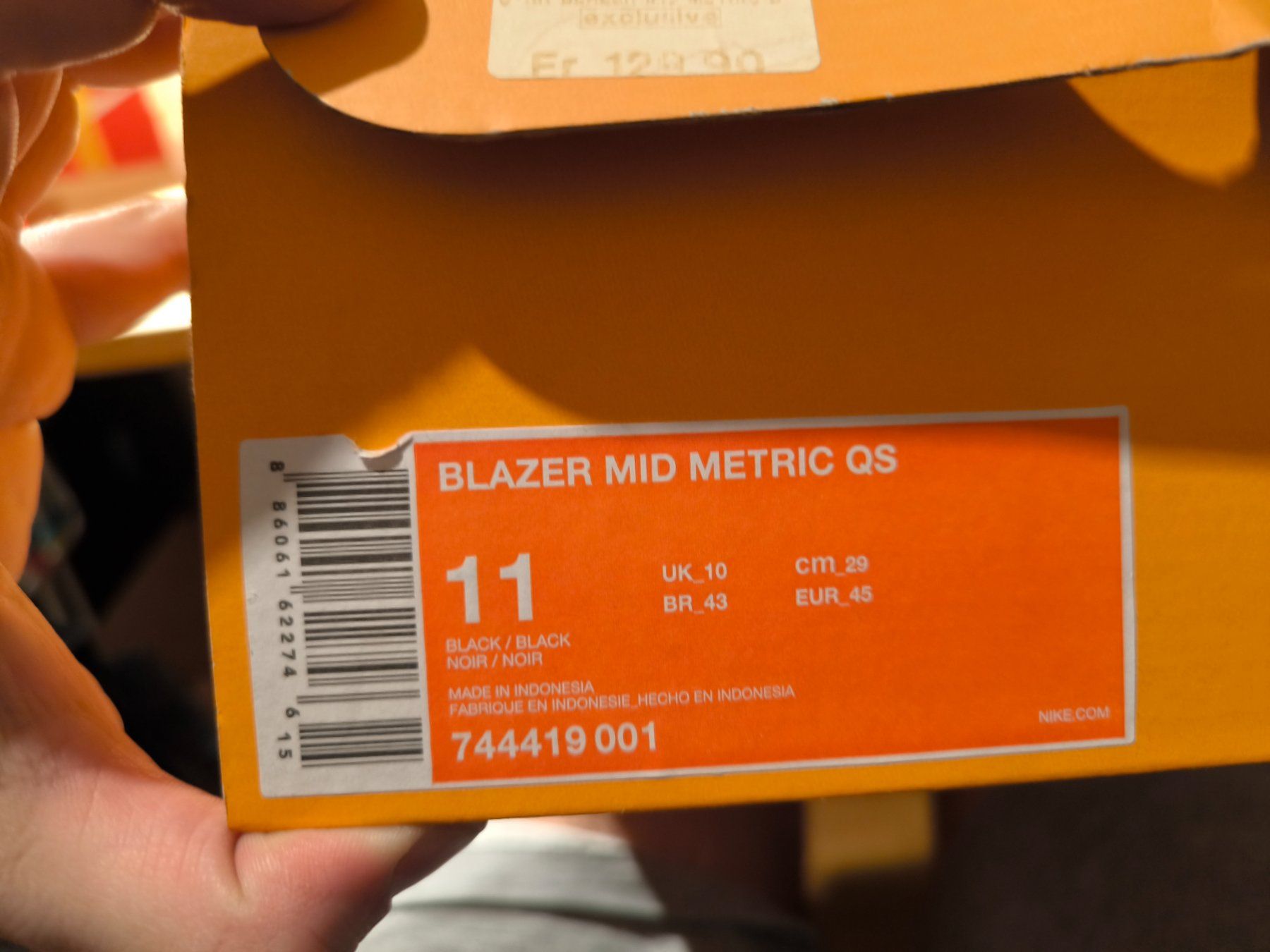 Nike Herrenschuhe: Nike Blazer Metric Black QS Size 45 – Neu und originalverpackt aus Zürich von l.to 1