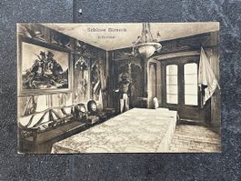 Alte Ansichtskarte Schloss Birseck Rittersaal Basel 1912 