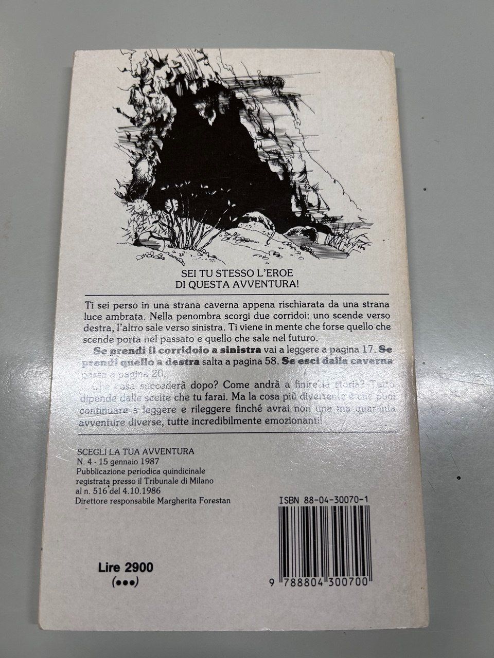 Bücher: N. 4 "La caverna del tempo" - Edward Packard 1987 – Gebraucht aus Giubiasco von LorisVale 1
