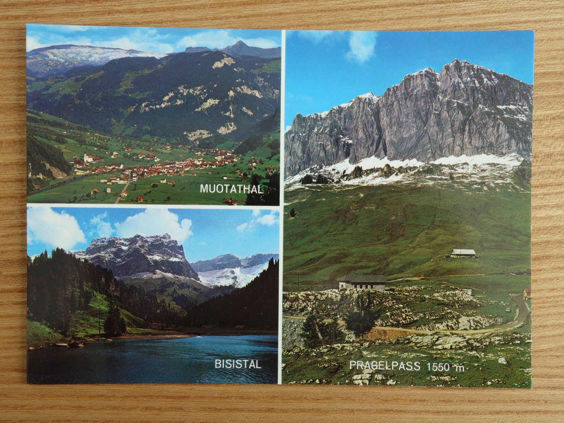 Cartoline postali: MUOTATHAL - BISISTHAL - 3 Bildkarte – Usato da Ibach venduto da Ibanto