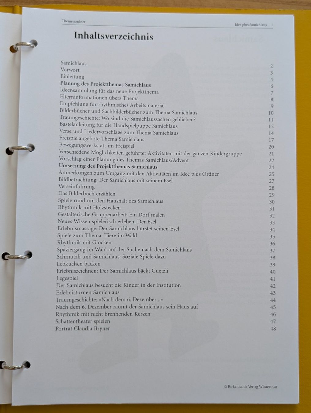 Ordner: Ordner Idee plus Samichlaus Claudia Bryner – Gebraucht aus Weite von Nur63 2