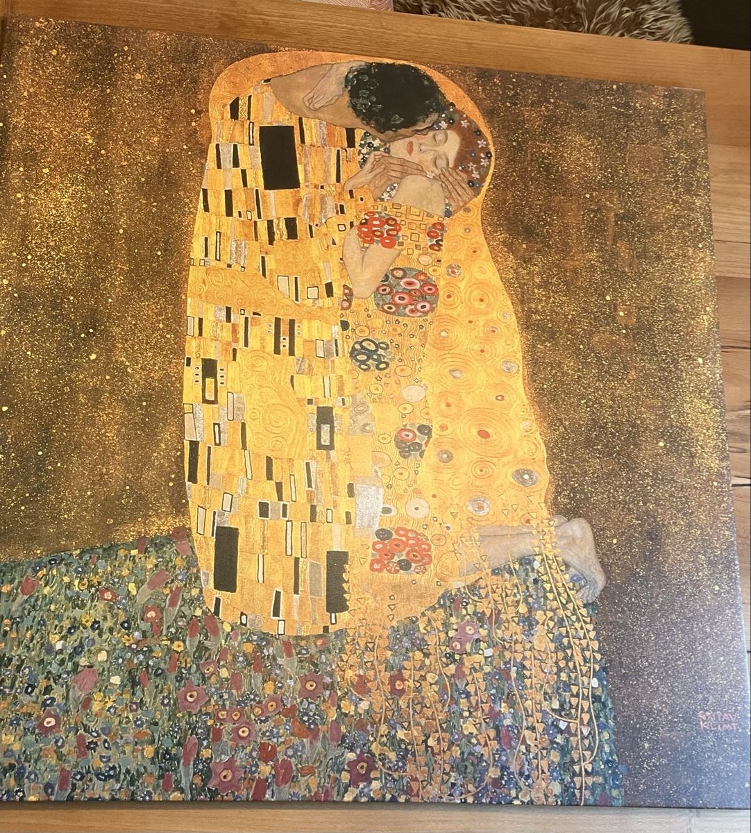 Foto & Immagini: Gustav Klimt der Kuss Ikea Bild – Usato da Zürich venduto da MW176