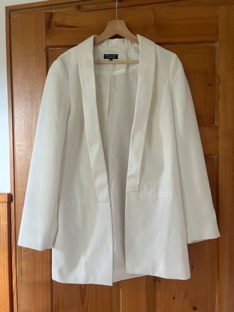 Weisser Blazer von Warehouse, Grösse 42