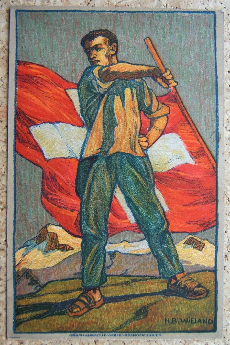 Tutti i francobolli: BUNDESFEIER-POSTKARTE 1912 – Usato da Brunnen venduto da Nonne04